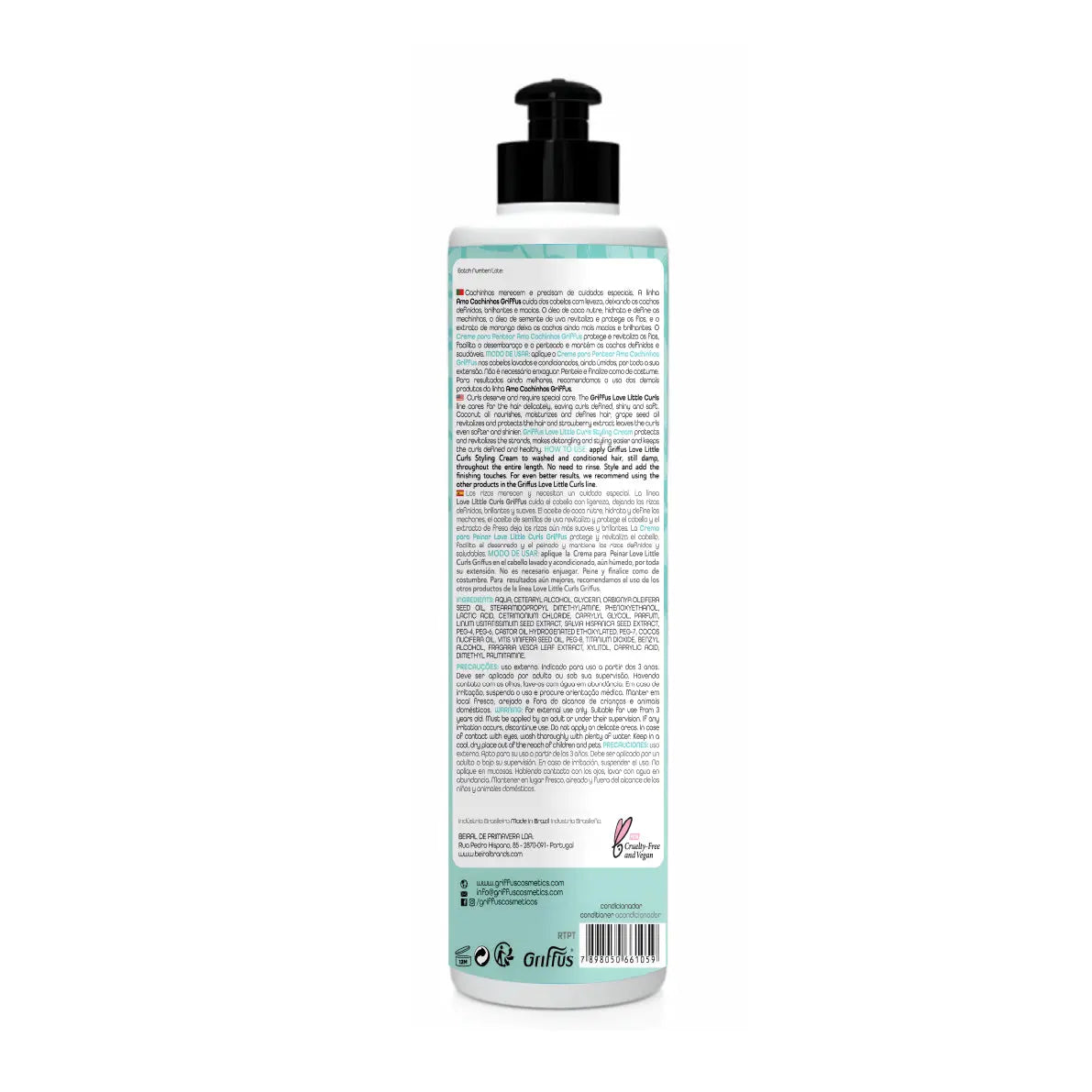 Creme para pentear KIDS (2A-4C) LITTLECURLS 300 ml - griffuscosmeticos