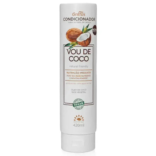 Condicionador Nutrição Imediata (1A-4C) VOU DE COCO 420 ml - griffuscosmeticos