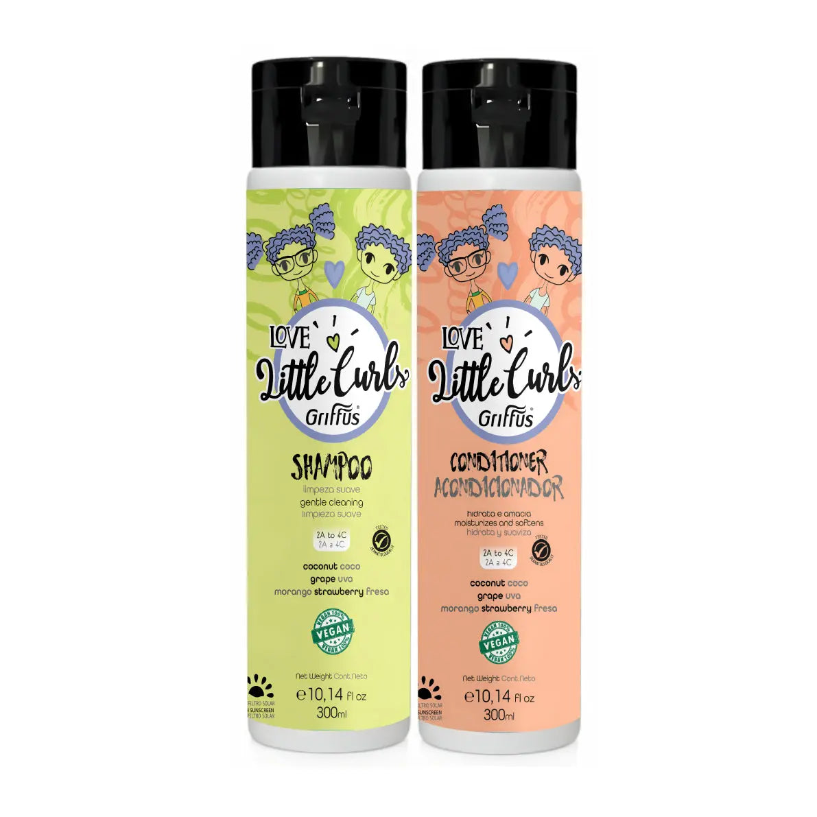 Kit (2A-4C) KIDS Shampoo + Condicionador LITTLECURLS - griffuscosmeticos