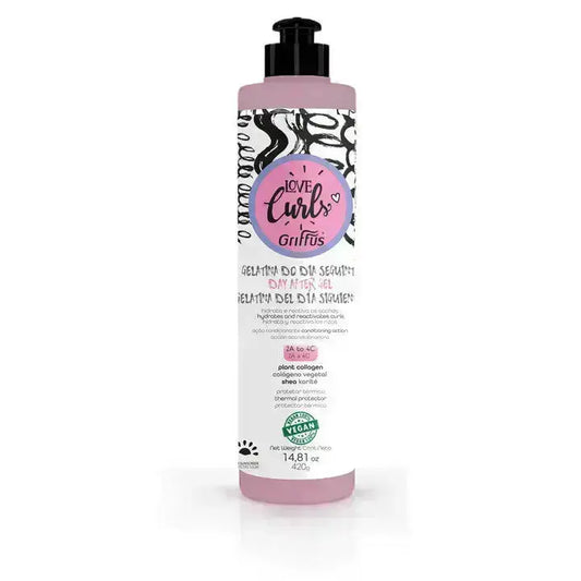Gelatina Reativadora Dia Seguinte (2A-4C) LOVE CURLS 420 g - griffuscosmeticos
