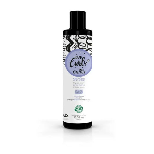 Shampoo Limpeza Suave (2A-4C) LOVE CURLS 400 ml - griffuscosmeticos