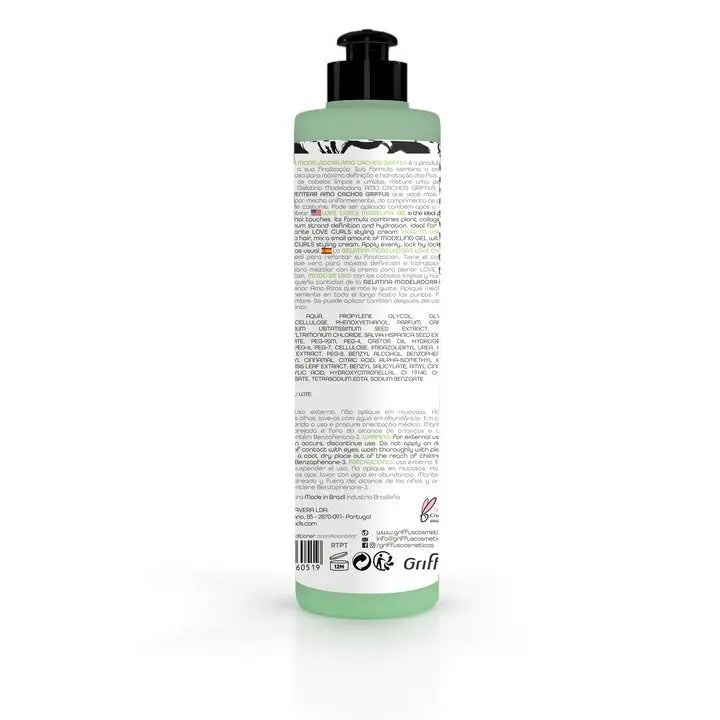 Gelatina Modeladora (2A-4C) LOVE CURLS 420 g - griffuscosmeticos