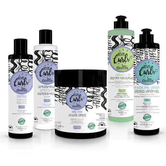 Kit (4ABC) LOW-POO Crespos 5P Griffus Cosmeticos