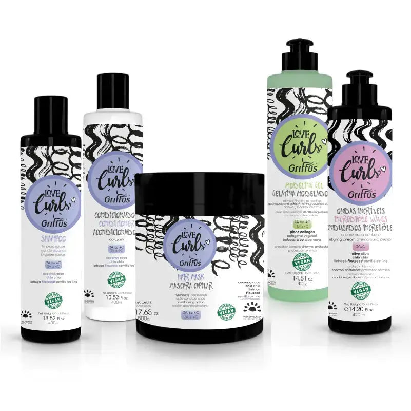 Kit (2ABC) Ondulados LOVE CURLS 5P Griffus Cosmeticos