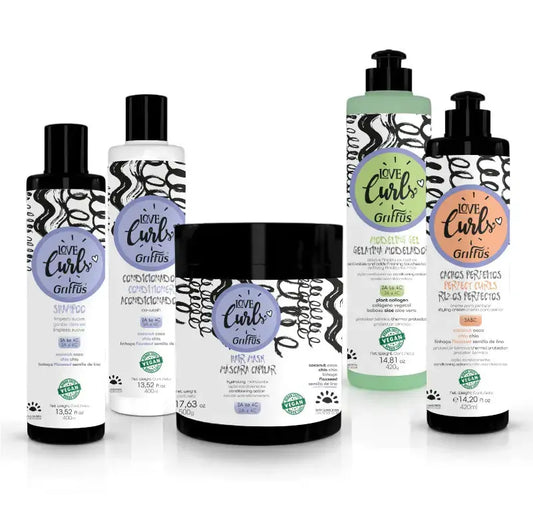 Kit (3ABC) Cacheados LOVE CURLS 5P1 Griffus Cosmeticos