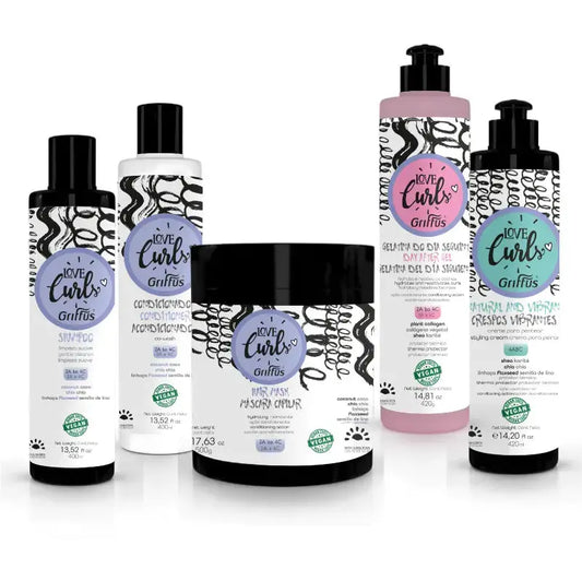 Kit (4ABC) Crespos LOVE CURLS 5P2 Griffus Cosmeticos