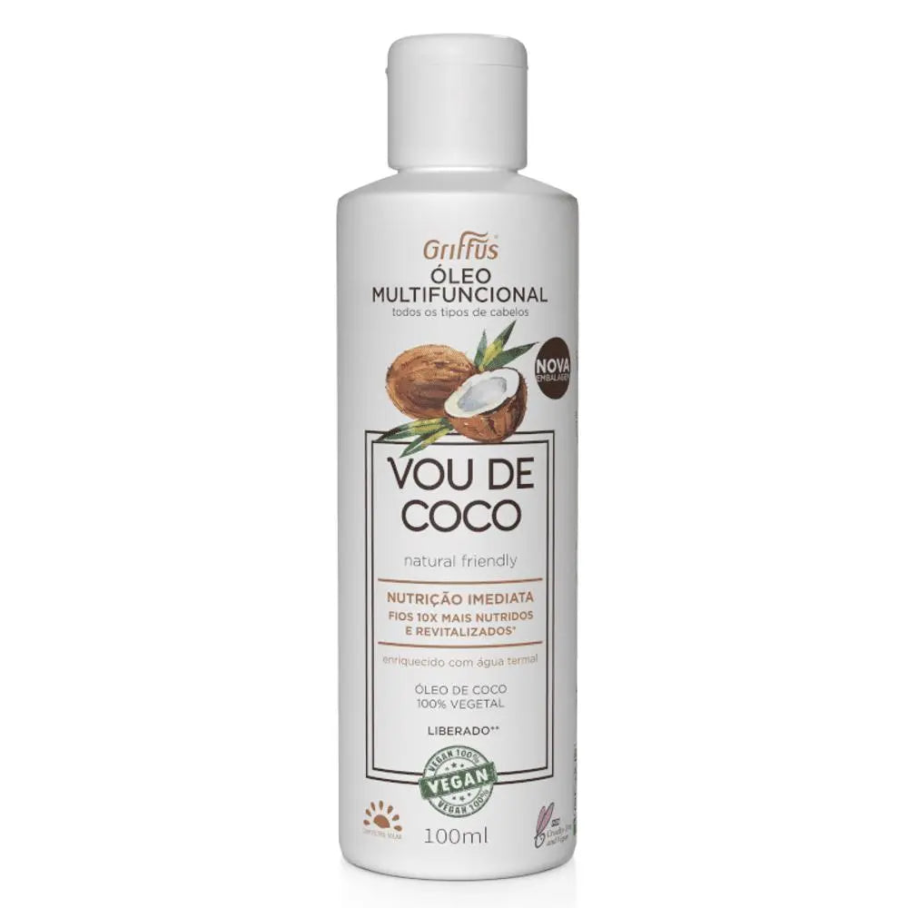 Óleo de Coco Multifuncional (1A-4C) VOU DE COCO 100 ml - griffuscosmeticos