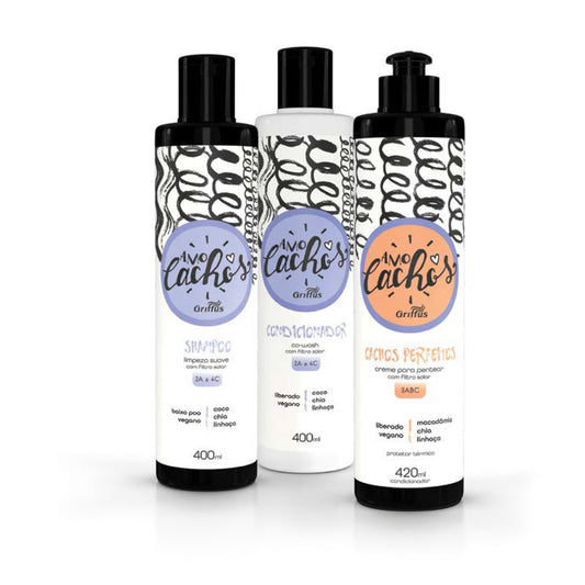 SHAMPOO KIT + CONDITIONER + CREAM FOR STYLING PERFECT CURLS 420ML